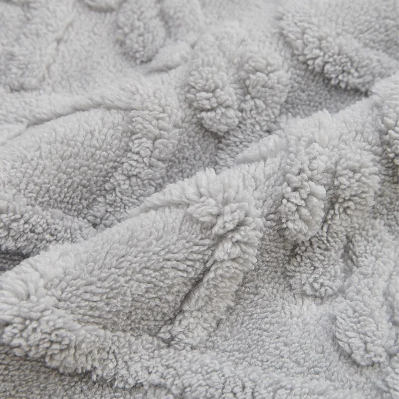 1PC Jacquard Dining Chair Cover Soft Plush Chair Slipcover Elastic Solid Color Seat Protector for Wedding Banquet Home Hotel