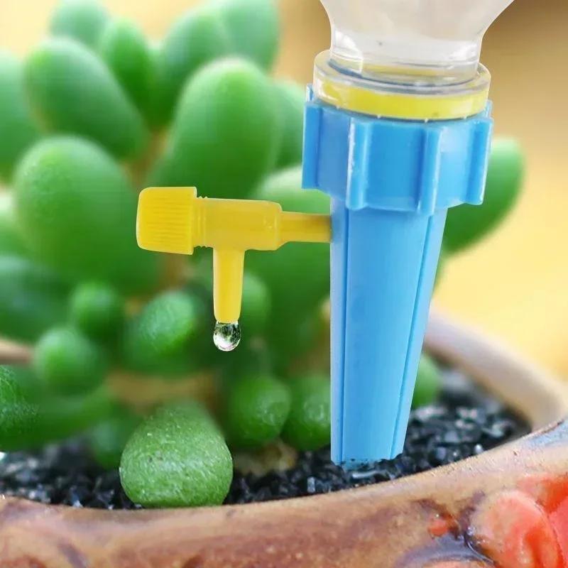 10PCS Self Watering Spikes for Plants, Automatic Drip Irrigation System, Adjustable Slow Release Watering Devices for Vacation & Travel