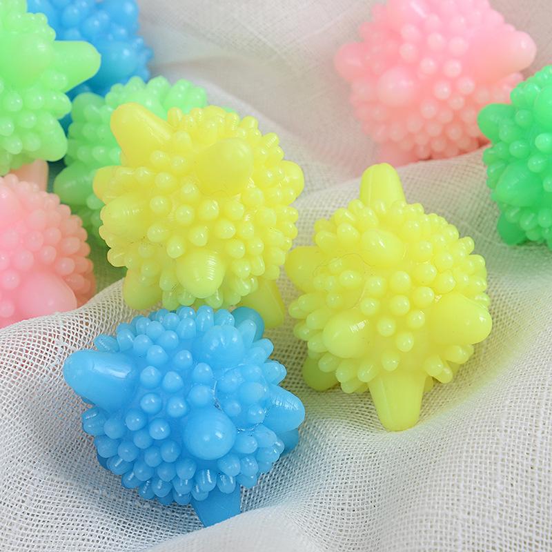 10Pcs/bag Laundry Ball For Household Cleaning Washing Machine Clothes Softener Silicone PVC Reusable Cleaning Ball