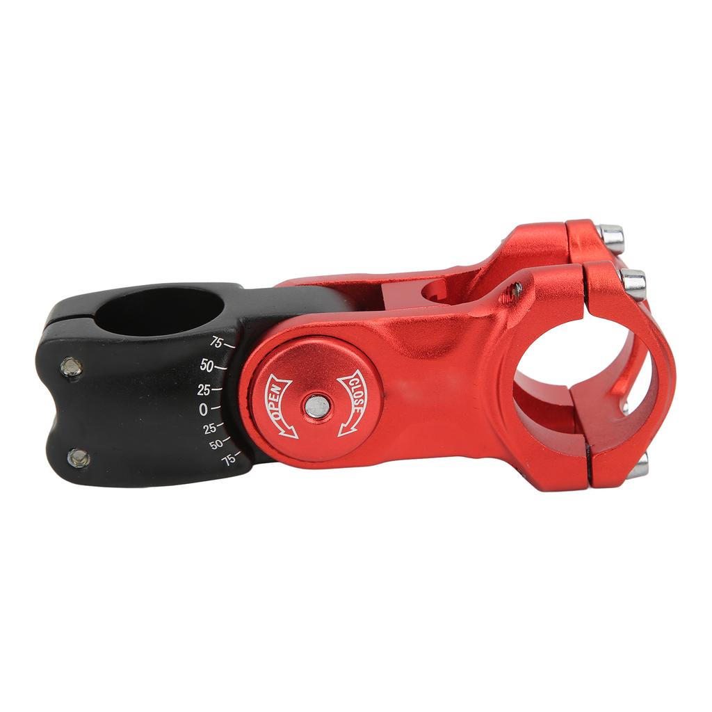 Bike Hollow Stem CNC Machining   Handlebar Extender for Mountain Road Bike Red and Black