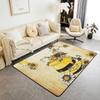 Erosebridal Cartoon Axolotl Area Rug 5x7 for Kids Boys Girls Bedside, Kawaii Axolotl Indoor Floor Mat Non Slip, Cute Reptiles Fish Sea Weed