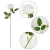 Practical Set of 6 Lifelikes Soft Flocking Fabric Roses Portable for Florals Arrangements and Special Gifts Daily Use
