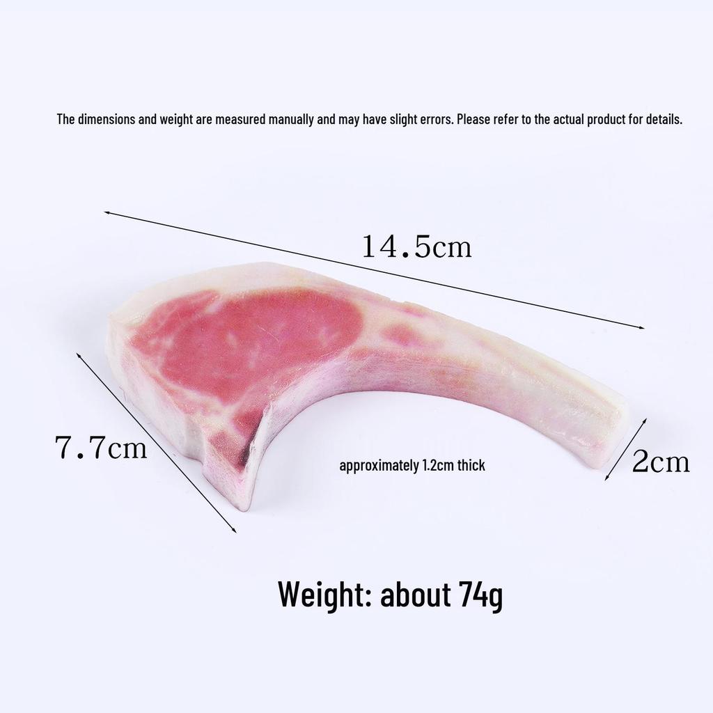 Korean BBQ Display: Lamb Chop, Tomahawk Steak, Beef Patty, Luncheon Meat, Raw Pork Model