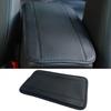 Black Leather Armrest Cushion Cover Center Console Box Mat Car Protector Pad