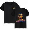 2026 Hot Summer Football Star Cr7 Cotton Children T-shirt Brand Sport Double Sided Print Casual Men Women Clothes Short Sleeve Top Boy Girl Tee