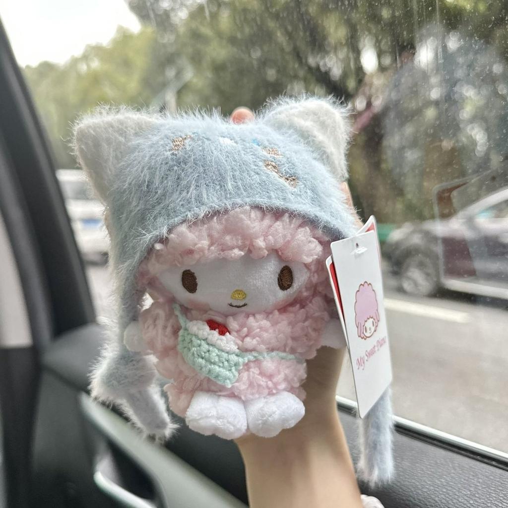 Angel Series Little Sheep Piano Plush Doll Pendant Cute Fabric Toy Bag Accessory Birthday Gift