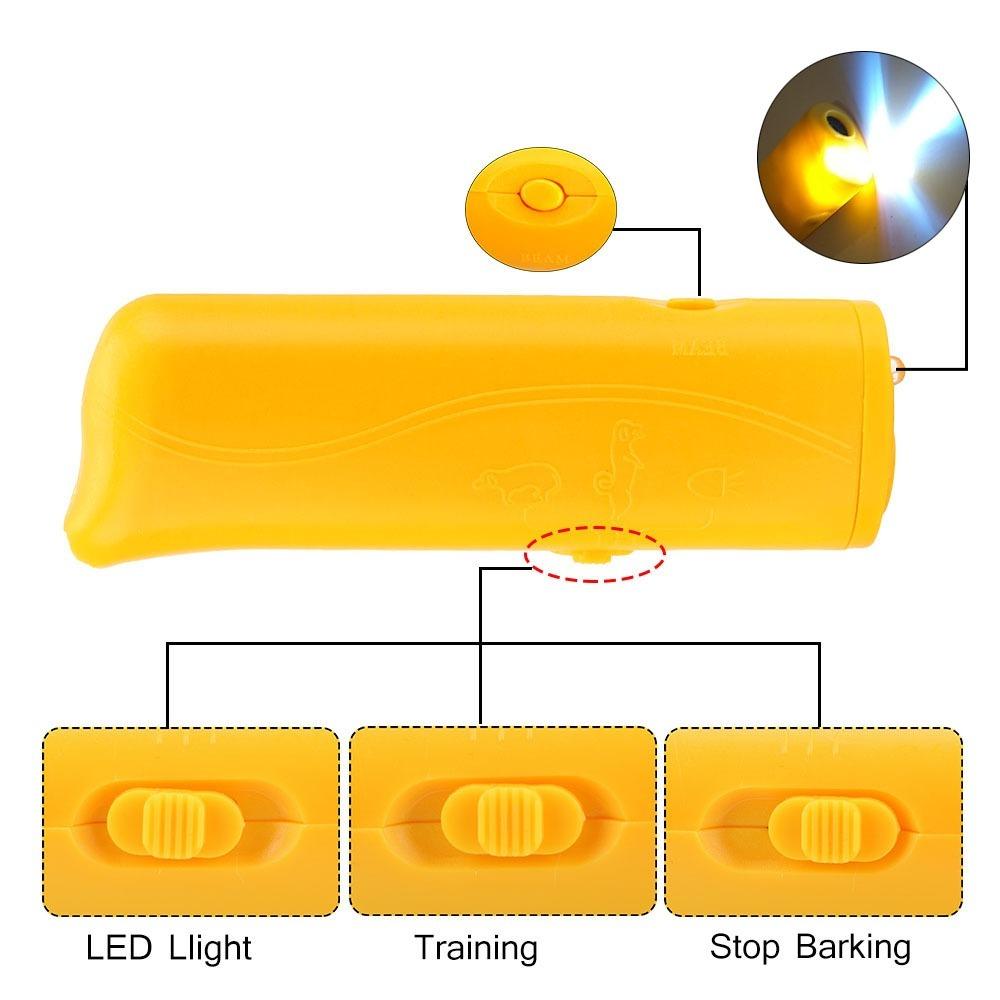 Pet Dog Repeller Dog Training Ultrasonic Equipment Anti Barking Stop Barking Living Room with LED Flashlight