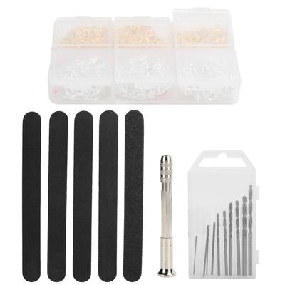 Pin Vise Hand Drill Eye Screw Drill Bit Set DIY Craft Jewelry Pendant Making Accessories
