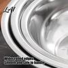 Large Capacity Dough Kneading Basin Stainless Steel Mixing Bowl Kitchen Prep Bowl for Flat Bottom Soup Pot Washing Vegetables Heavy Duty Home Multi