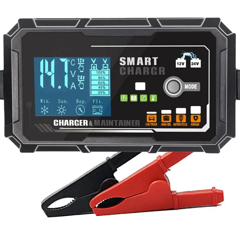 Car Charger 12V3A24V2A-2.5A Smart Battery Charger for Car and Motorcycle Lead-Acid Battery Charger Environmental Protection US
