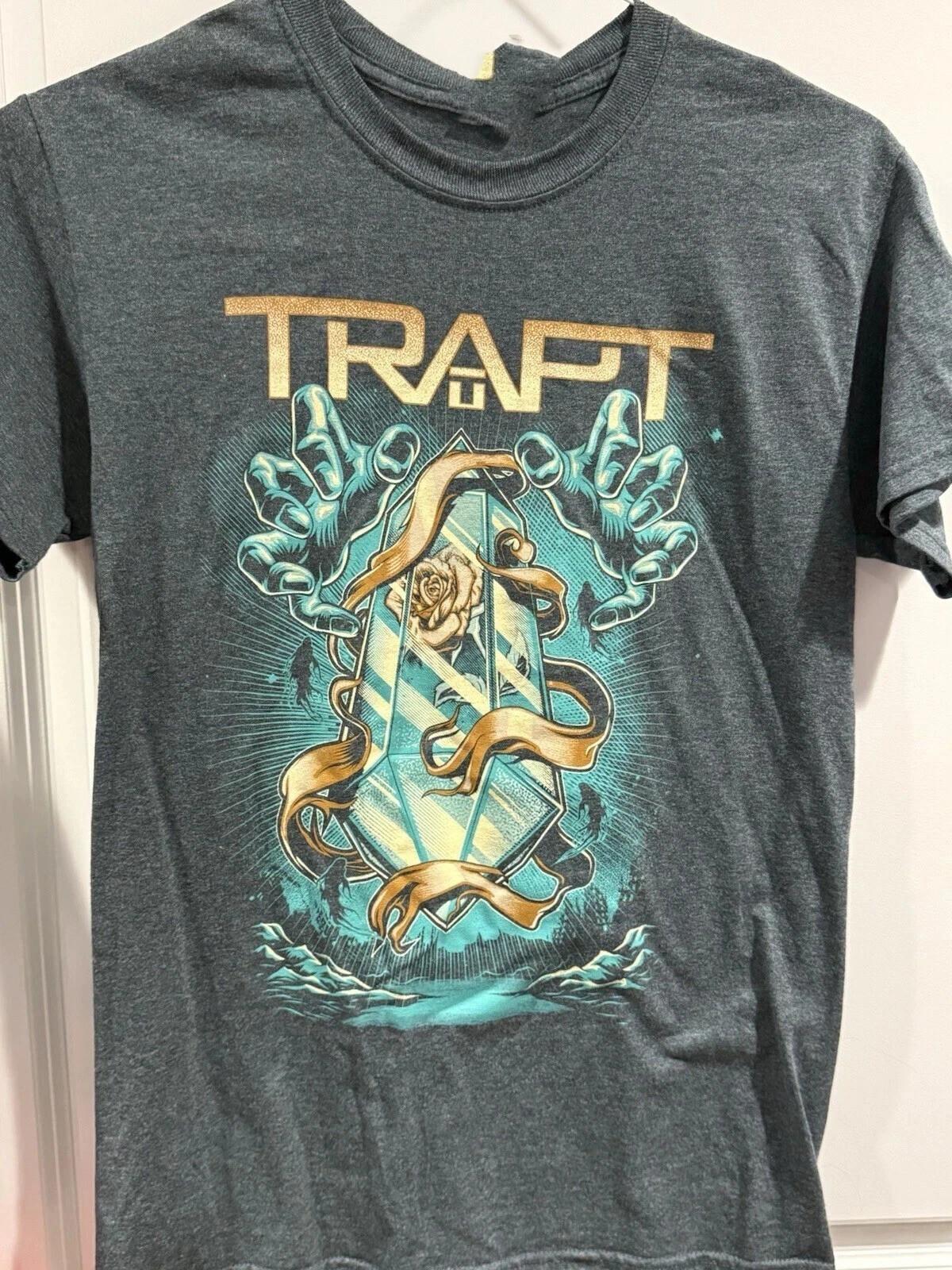 Trapt Rock Concert Band Graphic Tee T-shirt Black Unisex Full Size L