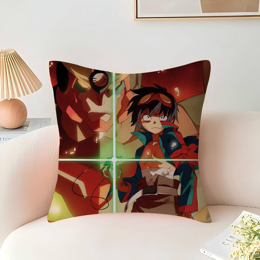 Anime G-Gurren Lagann Kissenbezug Zoll Bauernhausdekor Heim Überwurfkissenbezüge für Couchdekorationen