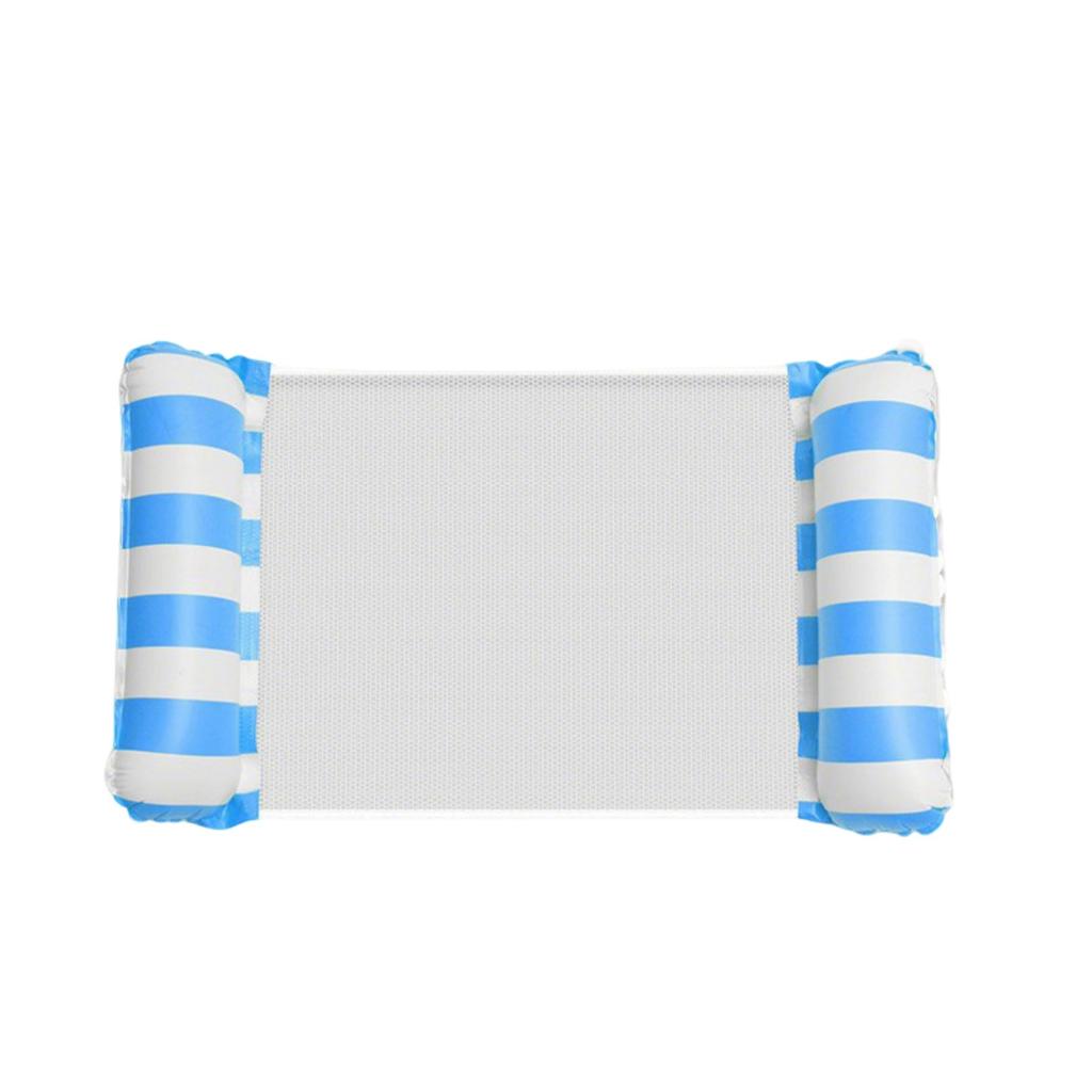 Hollow And Breathable Swimming Pool Inflatable Float , Foldable Striped Floating Bed, Inflatable Swimming Pool