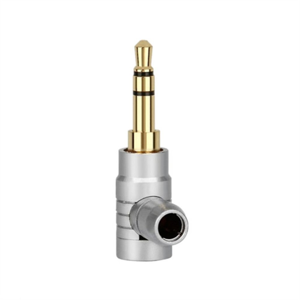 Jack Wire Connector 2 3 4 Poles L Type Audio Connectors 90 Degree Audio Adapter 3.5mm Jack Plug