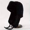 Women'S Knit Hat With Extended Ear Flaps - Windproof Winter Cap For Cycling Korean Style Thickened Tie-Fastened Design