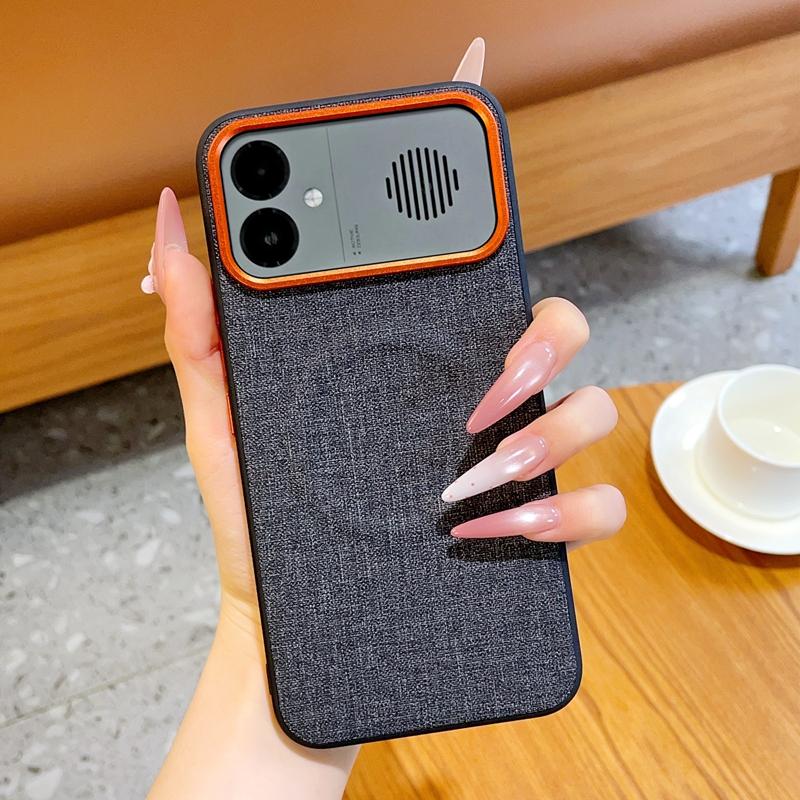 Luxury Woven Fabric Textured Magnetic Ring Case For Redmi 90 Ultra Chinese Version Protective Back Cover Case Shell