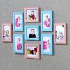 7-Zoll Minimalistisches Modernes Neun-Gitter Wand-Fotorahmen-Set – Stanzfreie Wohnzimmerdekoration