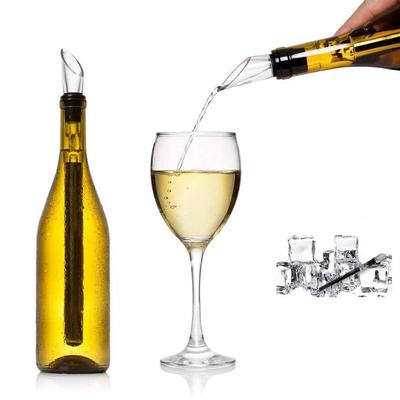 Wine Chiller, 3-in-1 Stainless Steel Wine Bottle Cooler Stick, Wine Cooling Stick, Wine Chilling Rod with Aerator and Pourer