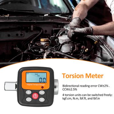ENC-340 Digital Display Torque Meter Wrench Torque Tester 12'' Drive with Sound Light Alarm