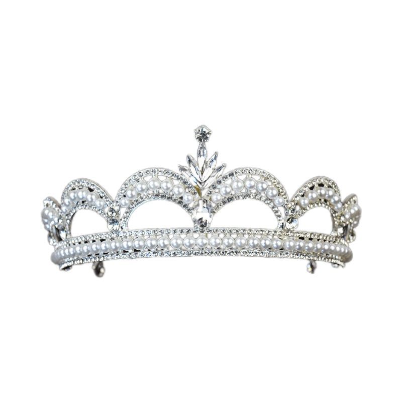 Hochzeitsstil Braut Hochzeit Kopfschmuck Hochzeitskleid Japanisch und Koreanisch Perlenkrone Frauen Erwachsene Zeremonie Haarschmuck