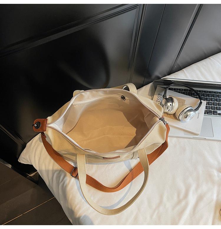 Trendy Lightweight Canvas Crossbody Bag - Large Capacity, Versatile Korean Style 2025