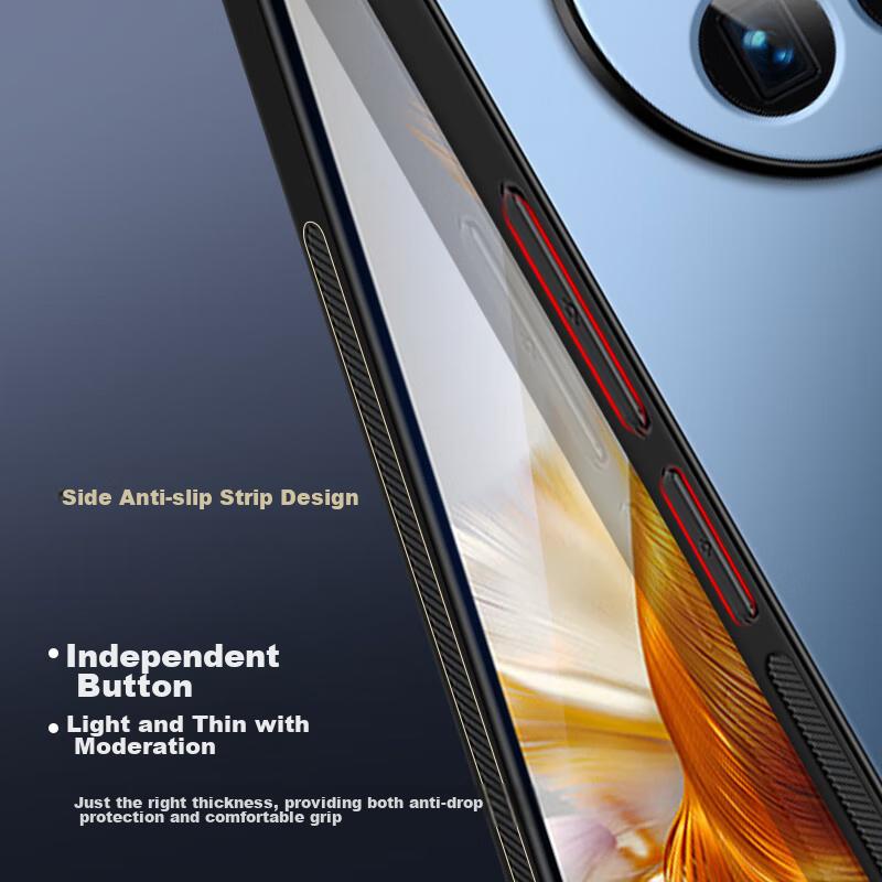 Huawei Mate50 Phone Case, Huawei Mate50e Protective Cover, AG Frosted Full Coverage, Real Machine Feel, Simple Style, Shockproof,n, Graphite Black