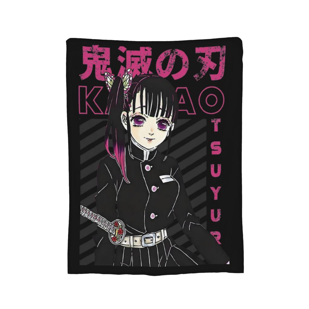 Sanemi Shinazugawa Dämonentöter Decke Samt Winter Atmungsaktive Leichte Überwurfdecke für Sofa Büro Teppich Stück