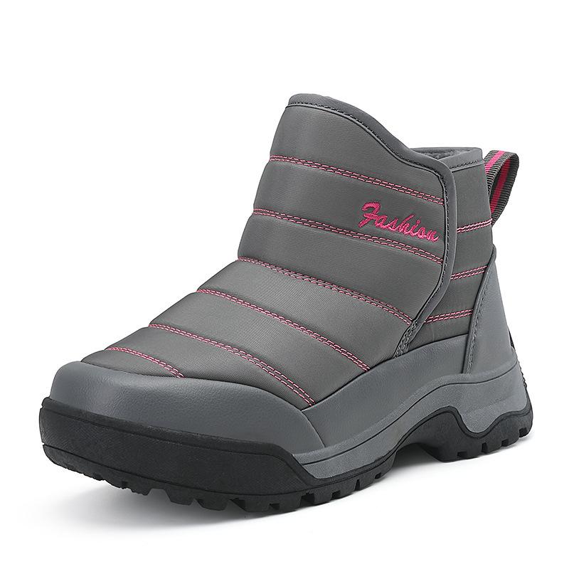 

Новые женские ботинки, зимние теплые ботинки на толстой подошве с плюшевой толстой хлопковой подошвой, зимние ботинки, походная обувь для активного отдыха 42