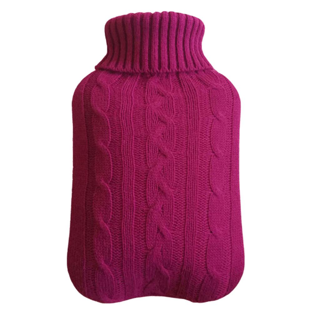 Hot Water Bottle Cover Rubber Hot Water Bag Leakproof Hand & Feet Warmer Bag Cover Long Lasting Soft for Hot & Cold Compress