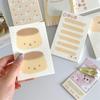 Cute Pudding Bear Memo Pad Cute Student Loose Leaf Message Notepad Girl Mini Pocket Planner Scrapbook Material Paper