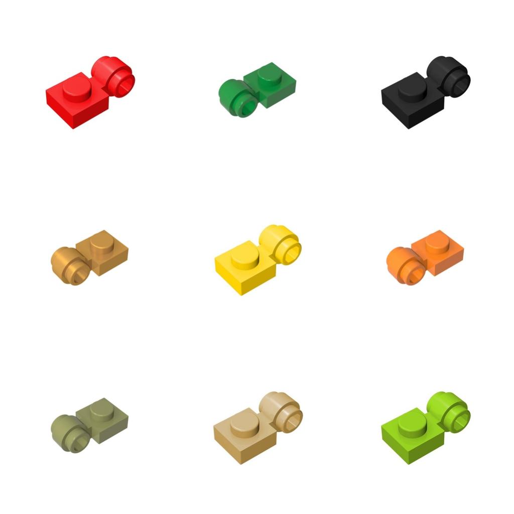 Non-Toxic 10Pcsmoc Compatible Assembles Particles 4081 1X1 Modified Plate For Building Blocks Parts Diy Educational Tech Parts Toys