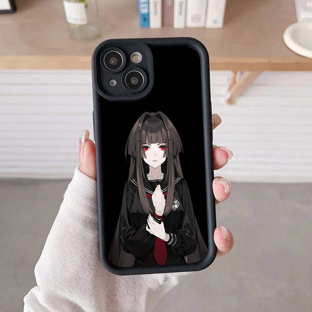 Wuthering Waves Chisa Handyhülle für iPhone 17 16 15 14 13 12 11 Air Pro Max Plus Schwarze Weiche TPU Stoßfeste Hülle