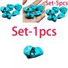 Charming Natural Turquoise Tumbled Crystals Set Of 5 For Unique Gifts And Decor
