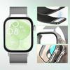 Glass Case+Milanese Loop For Huawei Watch Fit 3 Stainless Steel Magnetic Bracelet For Huawei Watch Fit 3 Screen Protector Case