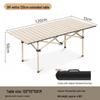 ZISIZ Outdoor Roll-Up Camping Table with Backrest Chair