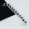 Schwarzes Spinell Armband Schwarzer Spinell Edelstein Handarbeit 925 Sterling Silber Armband Schwarzes Spinell Armband als Geschenk Schwarzes Armband für Sie