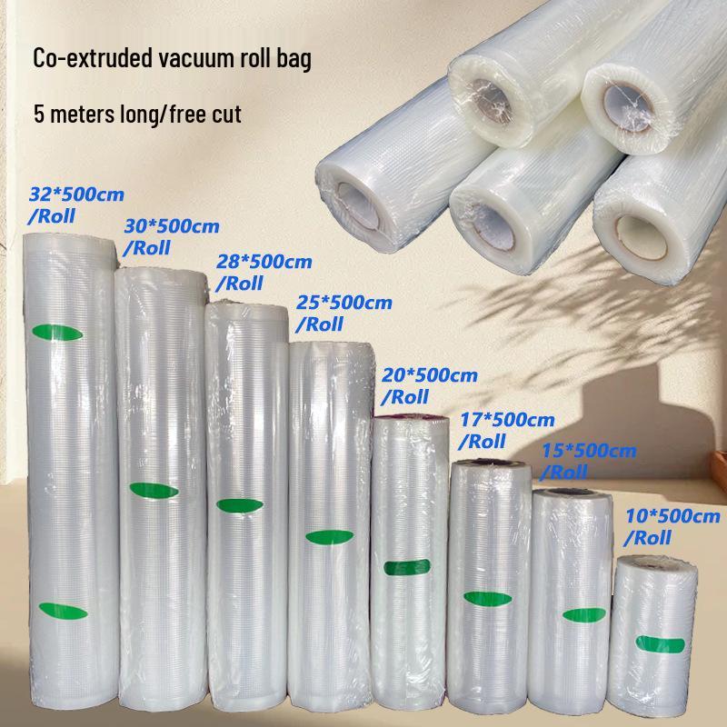 Átlátszó Texturált Nylon Vákuum Tekercses Tasak - Vastagított, Élelmiszeripari