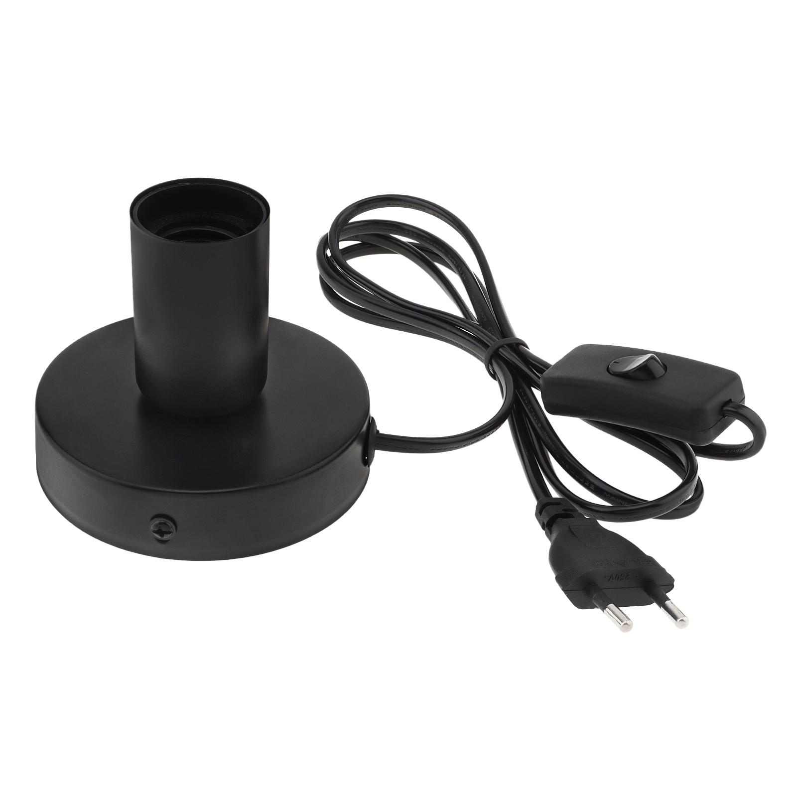 

Полированная металлическая настольная лампа, основание, патрон для лампы E26 E27, сверхпрочный выключатель, замена, надежная посадка US