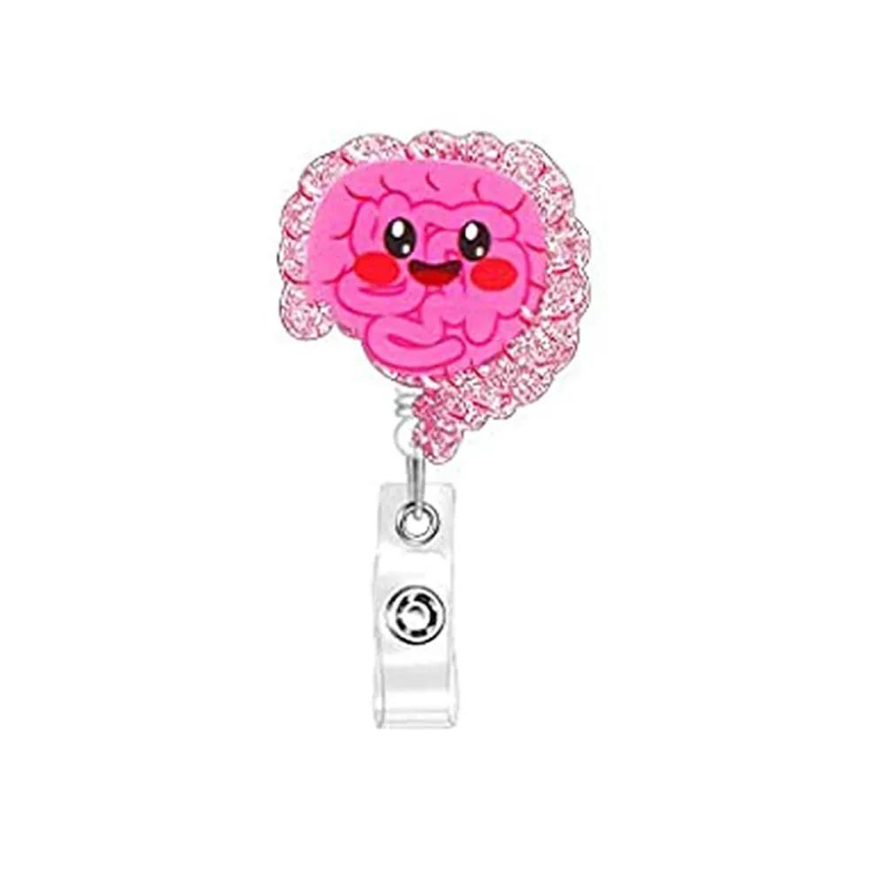 New Style Cute Cartoon Retractable Nurse Badge Reel Clip Badge Holder Students Doctor ID Card Holder Keychain Gift