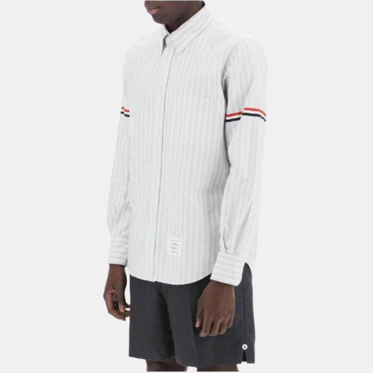 THOM BROWNE Striped Buttoned Shirt Men's MWL301O-F0525-035