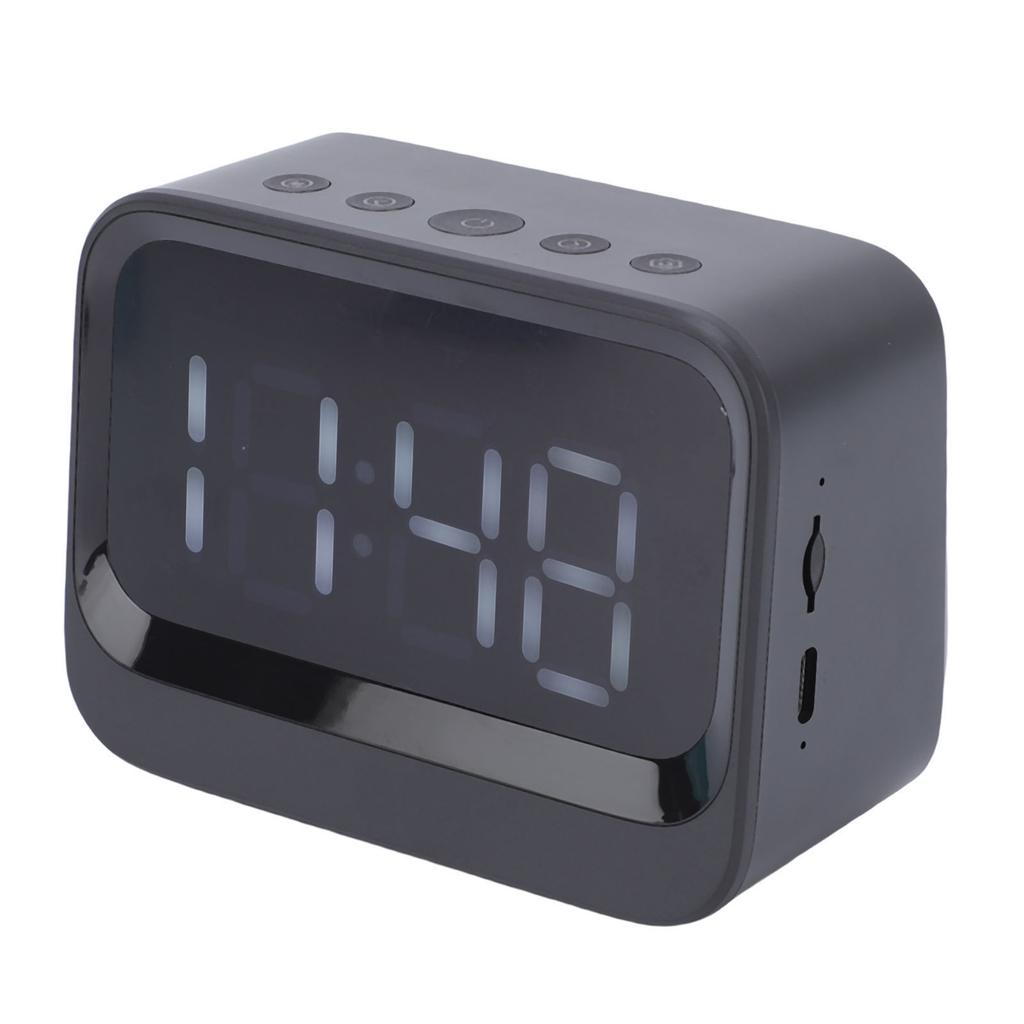 Ceas Digital cu Boxă Wireless Afișaj LED Ceas deșteptător Reîncărcabil cu Player Muzică MP3 pentru Persoanele care Dorm