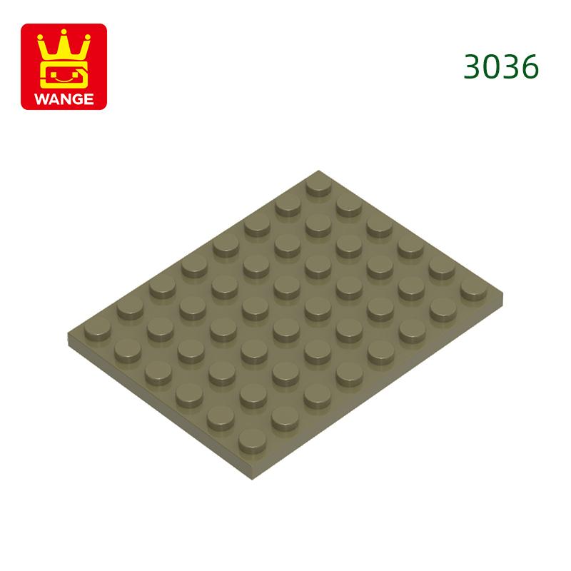 15Pcs/Lot 3036 6x8 Dots Plate Construction Bricks Basic Components Board Blocks Works With all Brand Playthings Ideal For Children Gift Idea Box