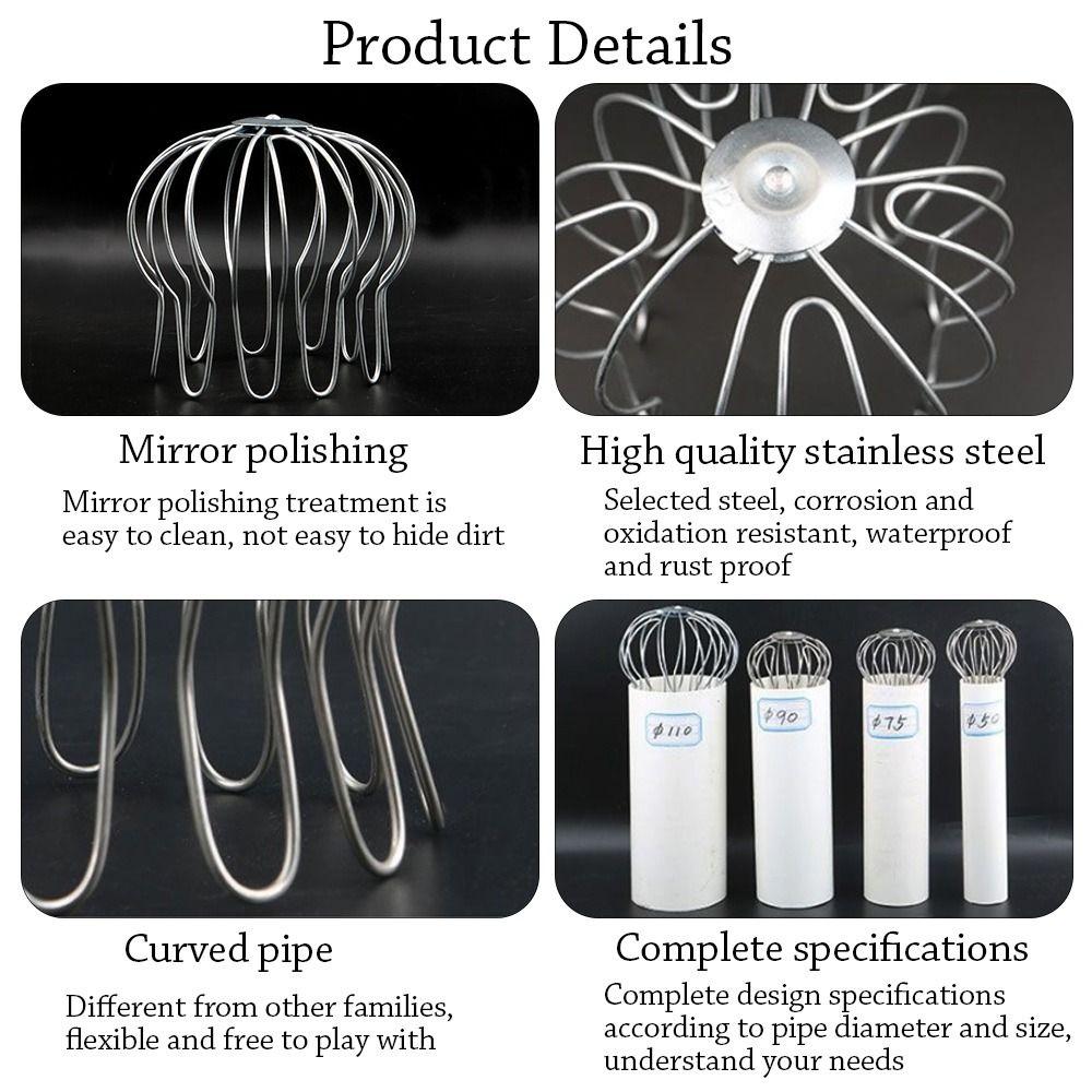 Protection Netting Balcony Drainage Cover Roof Floor Drain Rain Pipe Cap Gutter Guard Strainer