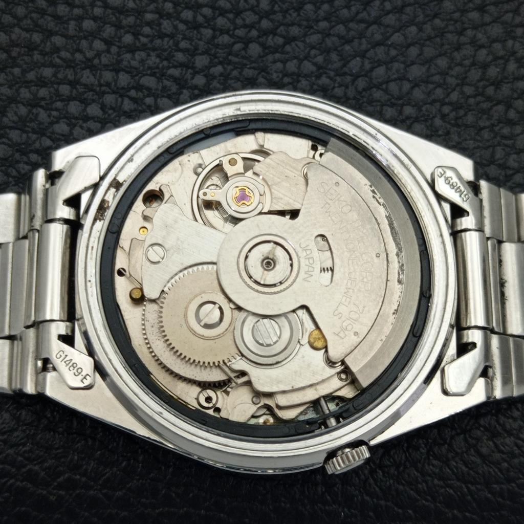 GENUINE VINTAGE SEIKO 5 AUTOMATIC 7019A JAPAN MENS RED DIAL WATCH A702408-5 R124-a702408