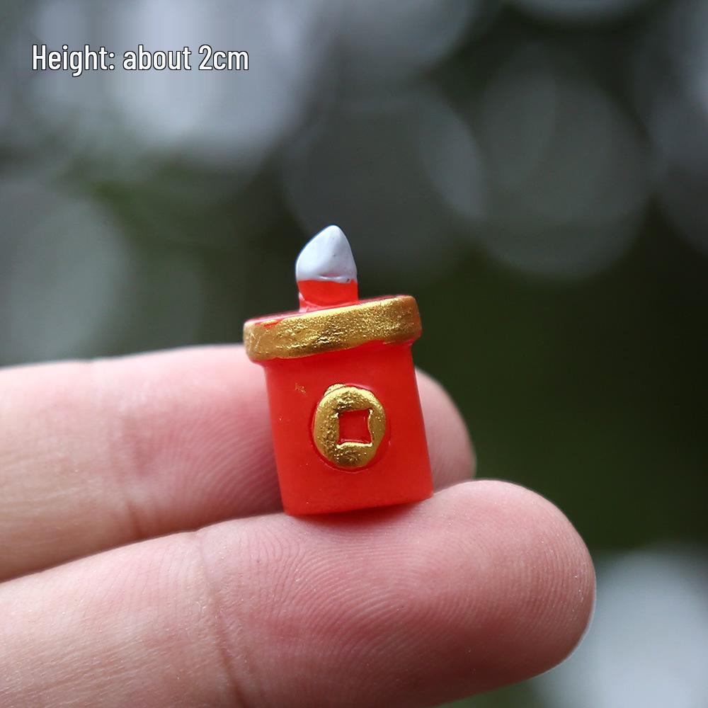 Guochao New Year Resin Figurines: Creative Micro Landscape Ornaments