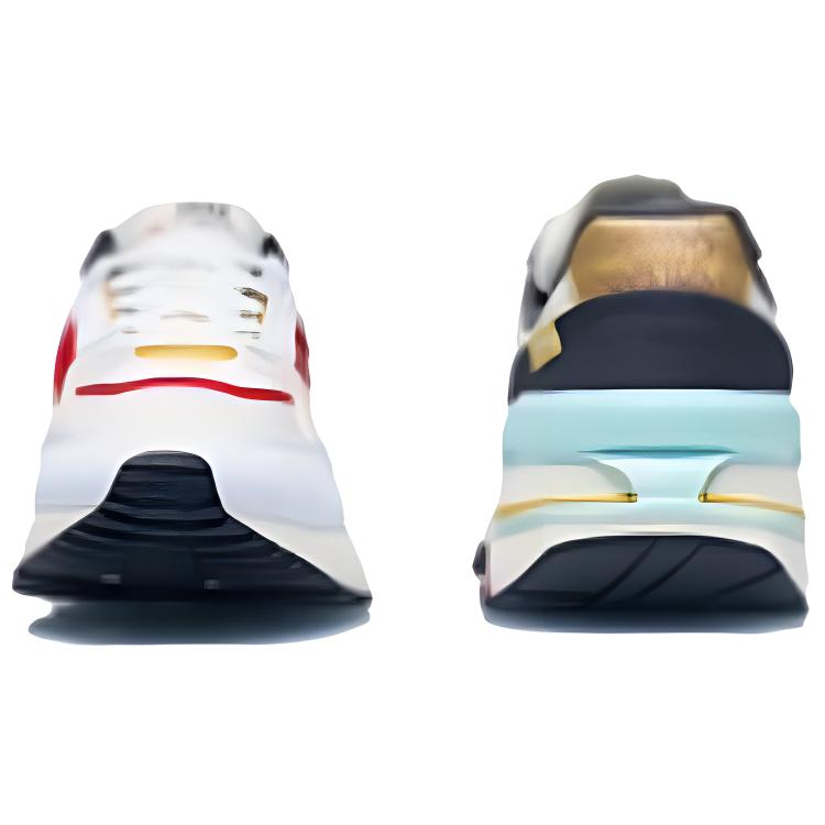 New LiNing 001 Newborn Cushioning Breathable Wear-Resistant Slip-Resistant Low-Top Running Shoes Men's Light Antique Yellow AGCR183-1