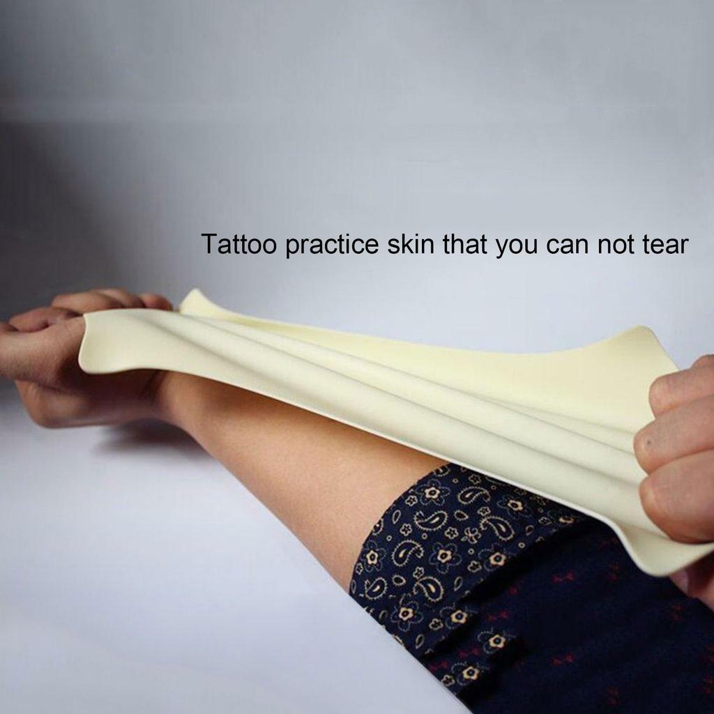 10pcs Tattoo Practice Microblading Reusable Silicone Skin Blank Tattooing Practice Skin