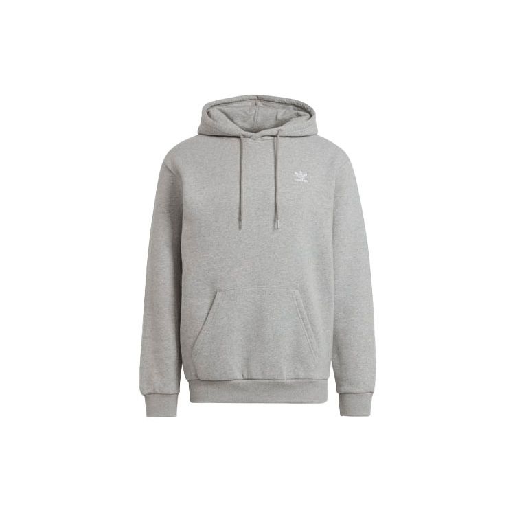 Adidas Pánská mikina s kapucí Originals Essentials Solid Fleece Šedá H34654