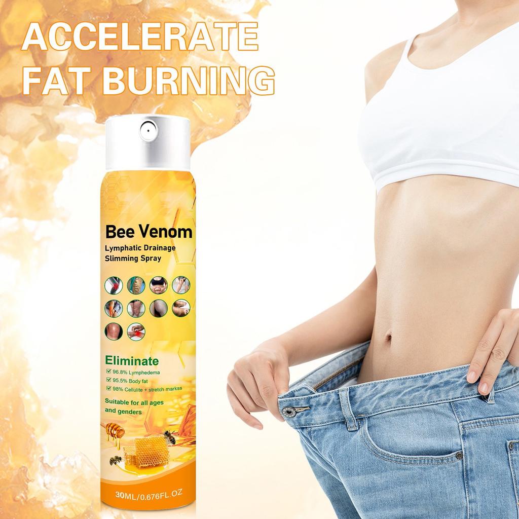Sprej na tvarování postavy Bee Shaping Rychle spaluje pro zpevnění pokožky, Zeštíhlení těla 30ml