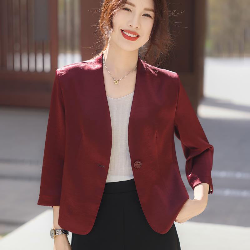 Schlankmachender Sieben-Ärmel-Blazer für zierliche Frauen - Sonnenjacke für Frühling/Sommer